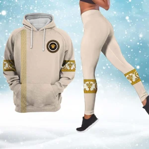Premium Cropped Hoodie Leggings Set