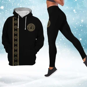 Premium Cropped Hoodie Leggings Set