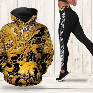 Premium Cropped Hoodie Leggings Set
