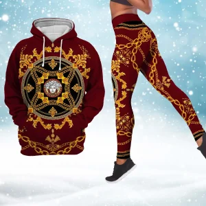Premium Cropped Hoodie Leggings Set
