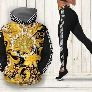 Premium Cropped Hoodie Leggings Set