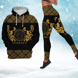Premium Cropped Hoodie Leggings Set