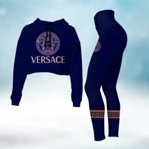 Premium Cropped Hoodie Leggings Set