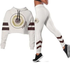 Premium Cropped Hoodie Leggings Set