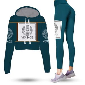 Premium Cropped Hoodie Leggings Set