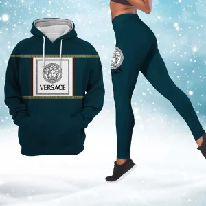 Premium Cropped Hoodie Leggings Set