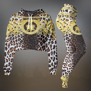 Premium Cropped Hoodie Leggings Set