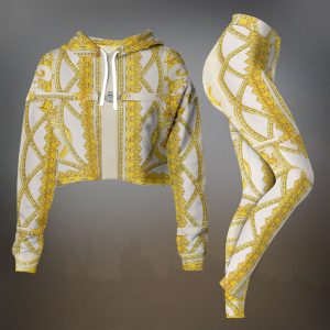 Premium Cropped Hoodie Leggings Set