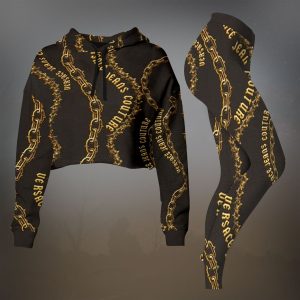 Premium Cropped Hoodie Leggings Set