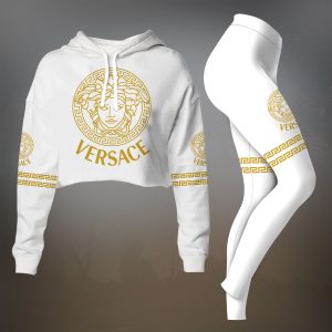 Premium Cropped Hoodie Leggings Set