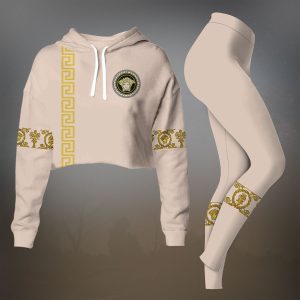 Premium Cropped Hoodie Leggings Set
