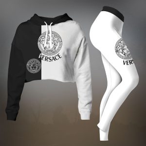 Premium Cropped Hoodie Leggings Set