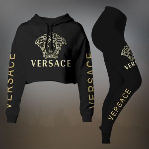 Premium Cropped Hoodie Leggings Set