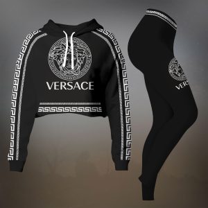 Premium Cropped Hoodie Leggings Set