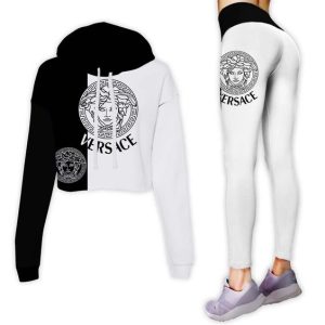 Premium Cropped Hoodie Leggings Set
