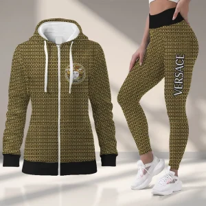 Premium Cropped Hoodie Leggings Set