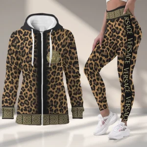 Premium Cropped Hoodie Leggings Set