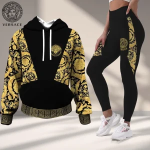 Premium Cropped Hoodie Leggings Set
