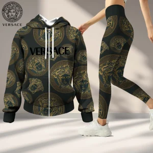 Premium Cropped Hoodie Leggings Set
