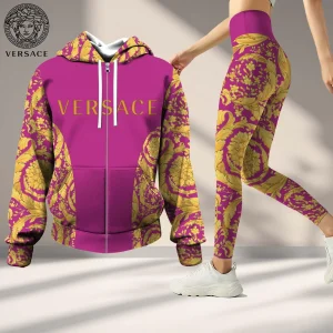 Premium Cropped Hoodie Leggings Set