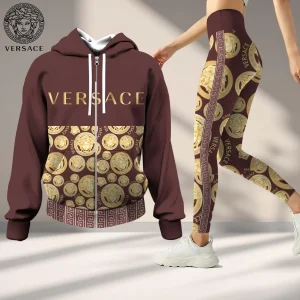 Premium Cropped Hoodie Leggings Set